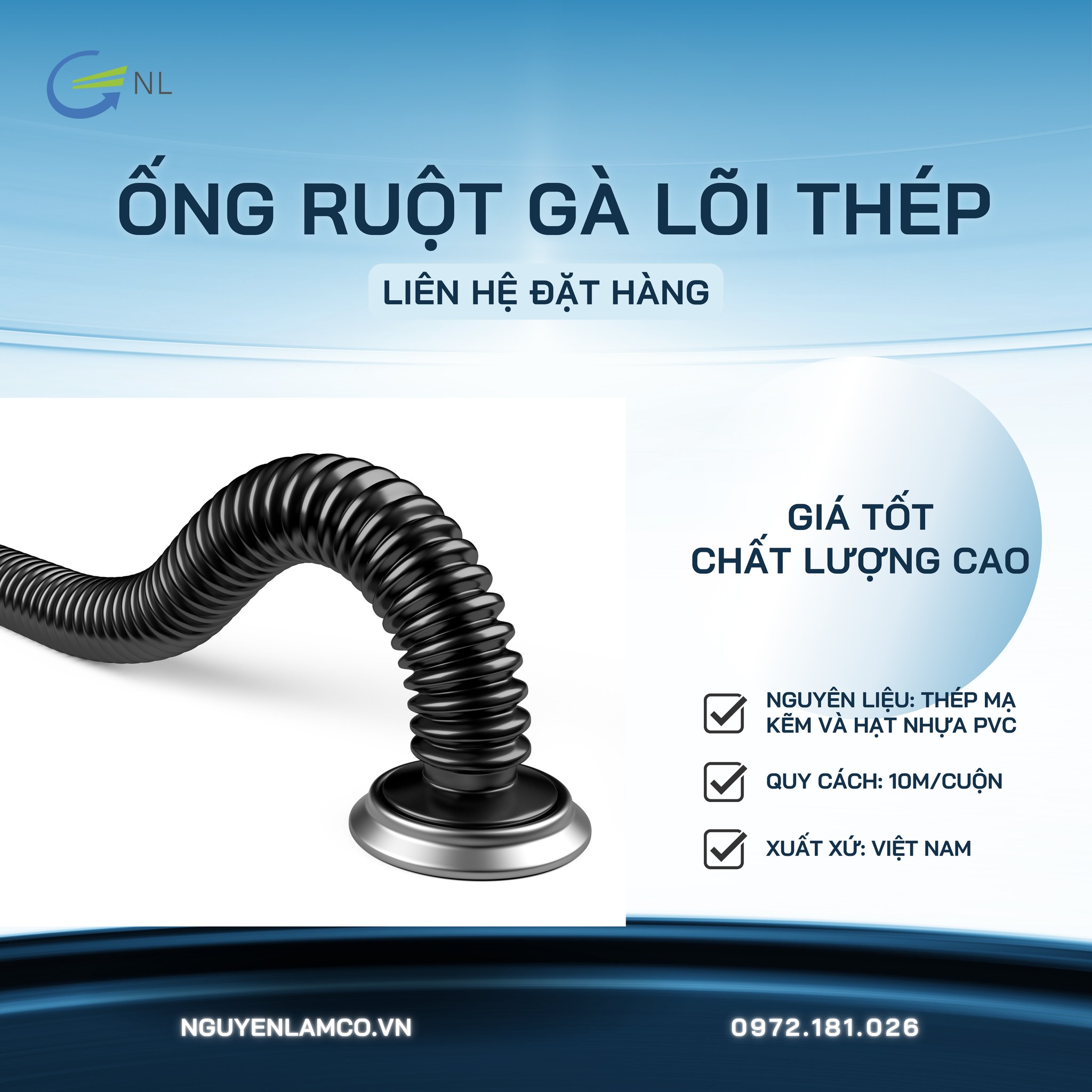 NƠI MUA ỐNG RUỘT GÀ LÕI THÉP UY TÍN, ĐỦ KÍCH THƯỚC